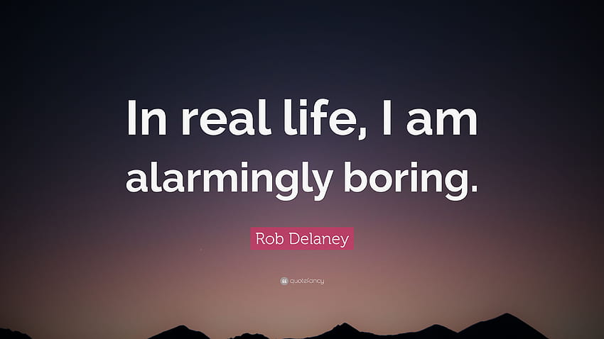 Rob Delaney Quote: âIn real life, I am alarmingly boring HD wallpaper